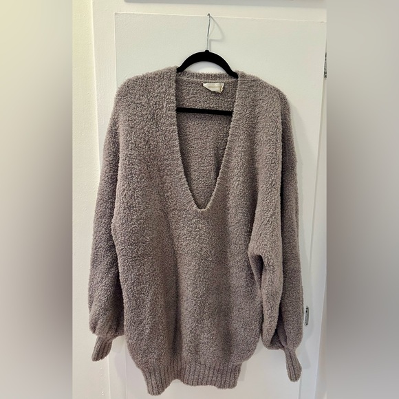 Zimmermann Taupe V-Neck Sweater